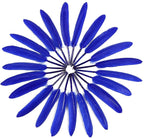 FeelfunFeather 120pcs Blue Goose Cochettes Feather Natural Bulk 4-6 inch 10-15cm for Wedding Party Christmas Decorations DIY Crafts Goose Cochettes Feather