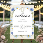 Customized Weddings Poster Signs for Bride & Groom, Personalized Wedding Welcome Sign, Gifts for Weddings, Anniversary, Bridal Party, Custom Reception Canvas/Wooden Sign for Ceremony