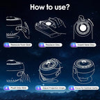 Galaxy Projector for Bedroom【Pro Max】, Upgraded 4K HD Planetarium Projector with 13Film Discs, 15White Noise Machine&Bluetooth Speaker Star Projector,Remote,Room Decor Gifts for Adults Kids