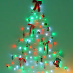 YEGUO 165ft 500 LED Christmas Lights Outdoor Waterproof, Clear Wire String Lights Indoor Plug in, 8 Modes Clear Wire Twinkle Tree Light for Xmas Party Garden(Red White and Green)