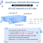 QueenDream Royal Blue Sequin Tablecloth for Party: Sparkly Tablecloth 90x156 - Royal Blue Table Decorations for Corporate Events Wedding Christmas