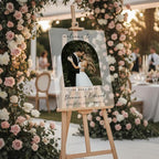 Personalized Wedding Photo Acrylic Welcome Sign – Custom Picture Board with Bride & Groom Names, Elegant Acrylic Wedding Reception Entrance or Ceremony Decoration, Indoor & Outdoor Keepsake Gift #4
