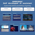 RG406V Handheld Game Console Preloaded Games RG 406V 4-inch IPS Multi-touch Screen Retro Game Console 128G UFS2.2 Android 13 Retro Emulator RG406V 5500mAh Battery 1080p DP Output WIFI Bluetooth Black