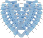 50pcs 3-1/2" Sky Blue Satin Ribbon Bows with Twist Ties Mini Ribbon Bows for Baby Shower Decoration Gift Packing&Wrapping Accessoried(Lt.Blue)