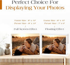TWING 6 Pack 8 x 10 Acrylic Picture Frames, Magnetic Lucite Clear Picture Frame, 8 by 10 Magnetic Photo Frame Self Standing Double Sided, Gift