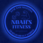Custom Gym LED Sign – Personalized Color Changing Acrylic Wall Decor for Home Gym, Workout Room, or Man Cave (Gym, 16 INCHES)