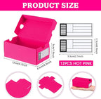 12 Sets Mini Sneaker Boxes for Party Favors Mini Shoe Gifts Boxes 4.7 x 2.5 x 2 Inch Sports Small Gift Case with Editable Label for Candies Cookies Snackss