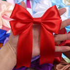 Red Solid Satin Ribbon 1-1/2 Inch 25 Yards Solid Polyester Fabric Ribbon for Gift Wrapping Wedding Christmas Baby Shower Birthday Party Decoration Handmade Immortal Flower Craft
