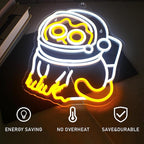 Astronaut Cat Neon Sign Led Neon Lights for Wall Decor Bar Light Up Signs for Bedroom Home Beer Bar Club Man Cave Wedding Birthday Party Decorations Gifts