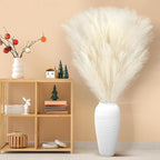 Zeyune 10 Pcs 71'' Large Faux Pampas Grass Decor Tall Artificial Pompous Grass Bulk for Boho Floor Vase Filler Wedding Floral Arrangements Home Baby Shower and Boho Decor (Beige)