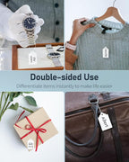 Uniclife 200 Pcs Price Tags 1.8 Inch Writable Price Labels White Price Display Tag for Pricing Clothing Jewelry Gifts Blank Hang Tag Merchandise White Marking Tags with Strings, 1.8" x 1.05"