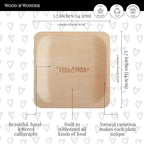 Mrs. and Mrs. Disposable Wedding Plates – Rustic, Compostable Alternative to Plastic Plates for Wedding Receptions, Engagement Parties, and Rehearsal Dinners (Appetizer, 50-Pack)