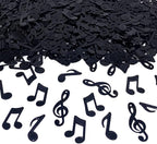 Confetti Musical Notes Confetti Black Musical Clef Cutout for Music Party Reception Birthday Wedding Engagement Baby Shower Party Decoration Supplies 3 style(Music)