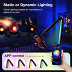 Boom Arm with RGB Light - Mic Arm for HyperX QuadCast, Blue Yeti, Shure SM7B, Rode and Most Gaming Mic, Height adjustable Mic Boom Arm Microphone Arm, Desk Mic Stand for Most USB Microphone By SUNMON