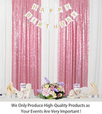 ShinyBeauty Sparkle Backdrop Curtain Fuchsia Pink 2 Panels Set Sequin Photo Backdrop 2FTx8FT Sequin Backdrop Curtain Pack of 2