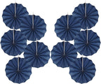 Blue Party Decorations,Blueberry Party Decorations Decorations Party Paper Fans Bulk 8in,Graduation Decoration Classroom Decor, Western Themed Party Decorations 30 Color DIY Set （Deep Blue）