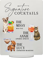 Pet Signature Drink Wedding Signs