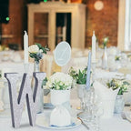 TONIFUL 8 Inch Silver Glitter Letter W Table Centerpiece A-Z Silver Birthday Party Decorations,Silver Alphabet W for Birthday,Chrismas,Graduation,Bridal Shower,Wedding,Anniversary Party Supplies