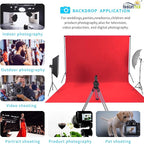 ISSUNTEX 10X20 ft Background Muslin Backdrop, Photo Studio, Collapsible High Density Screen for Video Photography and Television-Red