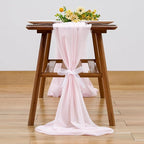 Wedding Arch Draping Fabric, 2 Panels 28" x 19Ft Blush Arch Drapes Sheer Backdrop Curtain for Wedding Ceremony Party Ceiling Decor