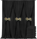 30x10ft Backdrop Curtains for Parties, 6 Panels 5x10ft Curtains Photography Drapes Rod Pocket Curtain Backdrop for Birthday Wedding Baby Shower Home Decor