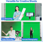 EMART Photo Video Studio 10 x 10ft Green Screen Backdrop Stand Kit, Photography Background Support System with 10 x20ft Muslin Chromakey Curtain for Photography Shooting