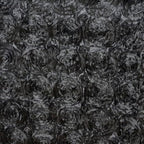 Efavormart 90"x156" Wholesale Rectangle Table Cover Black Grandiose Rosette 3D Satin Tablecloth for Wedding Party Event Decoration