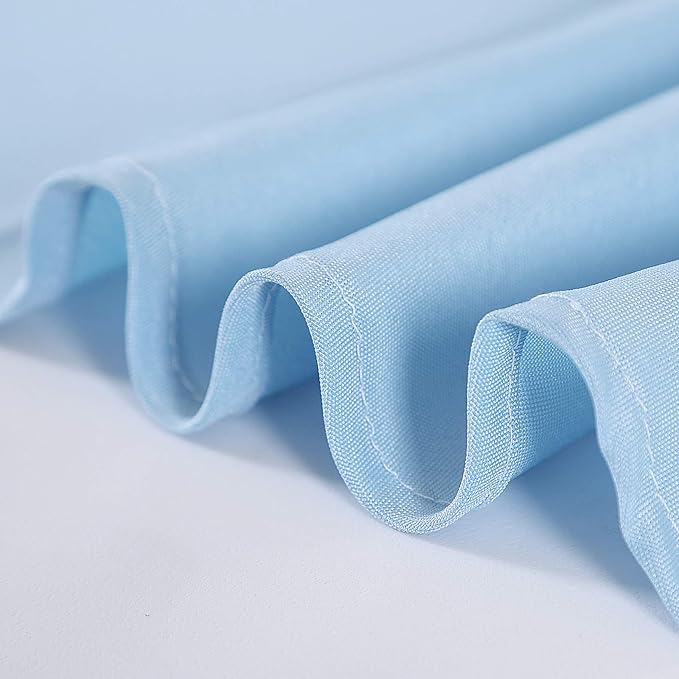 Rectangle Tablecloth 90x156 inch Washable Polyester Fabric Table Cloth for Wedding Party Dining Banquet Decoration（90x156, Blue Mist）
