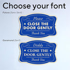 Custom Metal Signs, Personalized Aluminum, Custom Driveway, Waterproof USA Design 3 Blue Steel 42x28