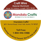 Mandala Crafts 18 Gauge Anodized Aluminum Craft Wire for Jewelry Making - 100 FT Colored Flexible Violet Wire - Bendable for Bonsai Armature Crafting Sculpting