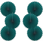 Green Birthday Decorations,DIY Green Paper Fans Hanging Decoration ,Party Supplies Party Fans 16in, Cactus Party Decorations,Wedding Graduation Events Accessories 30 Color DIY Set (Blackish Green)