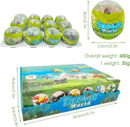 Mini Building Block Sets, 12PCS Insects Building Blocks, 6 in 1 STEM Toys Eggs Building Sets, Party Favors for Kids Goodie Bags Prizes/Birthday Gifts