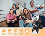 OAPRIRE Universal 3 Tier Controller Stand and Headset Stand for XBOX ONE X SWITCH PS4 PS5 PC, Controller Holder Gaming Accessories, Build Your Game Fortresses (Clear)