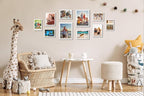 KTKDE A1 Picture Frame Poster Frame23.4 x 33.1 inches, White Woodgrain Poster Frame-Horizontal and Vertical Wall Hanging for Home, Exhibition, Caffe for best gifts