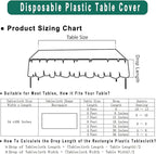 Aqua Blue Plastic Tablecloths 2 Pack Disposable Table Covers 54 x 108 Inch. Baby Shower Party Tablecovers Seafoam Blue Table Cloths for BBQ Picnic Birthday Wedding Parties 8 ft Rectangle Table Use