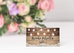 Printed Party Table Place Cards for All Occasions and Events, Set of 25 (Rustic)