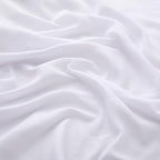 VACVELT Wedding Arch Draping Fabric - White Chiffon, 1 Panel Sheer Drapes - 30 Inch x 20ft Chiffon Backdrop Curtain - Outdoor Sheer Drapery for Ceremony Party Ceiling