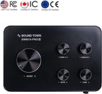Sound Town 16 Channels Wireless Microphone Karaoke Mixer System, Supports HD ARC, Optical (Toslink), Smart TV, Media Box, PC, Bluetooth, Soundbar, Receiver, AUX (SWM15-PROS)