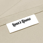 Lann's Linens - 10 Premium 90" x 132" Tablecloths for Wedding/Banquet/Restaurant - Rectangular Polyester Fabric Table Cloths - Beige