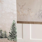 Maison d' Hermine Table Runner 100% Cotton Single Layer Table Runners 90 inches Long for Thanksgiving Christmas Decorations Home Kitchen Dining Party Wedding (Deer in The Woods, 14.5" x 90")