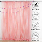 ShinyBeauty 4x7FT Sequin Backdrop Baby Pink| Glitter Fabric for Wedding, Birthday, Baby Shower Backdrops | Photobooth Studio & Home Decor