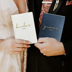 Vow Books His and Hers Wedding Vow Books Bride and Groom Vow Books Wedding Essentials Wedding Accessories(XZ-GB-Navy)