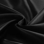 KKJIAF 1 Pack 60 Inch / 5ft Round Table Cloth, Black Overlay Round Satin Table Cover, Silky Satin Dining Tablecloths for Wedding Buffet Parties Banquet Decoration