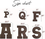 NAZENTI Wedding Guest Book Alternative Wooden Letter Personalized, Custom Initial Wedding Guest Book Alternative with Names, Wedding Guestbook for Guests to Sign, Letter Guest Book Wedding Reception