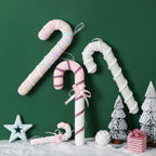 LANGXUN 6pcs Candy Land 2025 Xmas Birthday Party Wedding Suppiles Decoration, Hanging Candy Cane Christmas Tree Décor, Christmas Decorative Hanging Ornaments Crafts