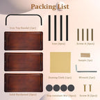 Solid Hardwood Cupcake Stand (Not Medium Density Fiberboard/Plywood), Raised Edges for 50 Cupcakes, 3 Tier Wooden Dessert Holder for Party, Woodsy Rustic Tower for Decor/Wedding/Birthday