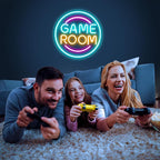 Gamer Neon Sign for Gamer Room Decor, Dimmable Gamer Room Neon Signs for Wall Decor, USB Powered Bright LED Neon Gaming Signs for Boys Room, Gamer Gifts for Teenage Boys, Kids(13.3”x13.3”)