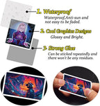 Qtl Cyberpunk Stickers - 75pcs Vaporwave Stickers for Laptop & Water Bottle - Waterproof