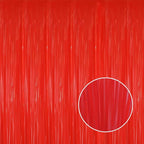 GOER 3.2 ft x 8.2 ft Metallic Tinsel Foil Fringe Curtains Party Photo Backdrop Party Streamers for Birthday,Graduation,New Year Eve Decorations Wedding Decor(5 Packs,Candy Red)