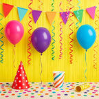 2 Pack Pastel Yellow Tinsel Foil Fringe Curtains, Yellow Party Decorations, Metallic Tinsel Party Streamers Backdrop for Birthday Baby Shower Graduation Gender Reveal Party Decorations